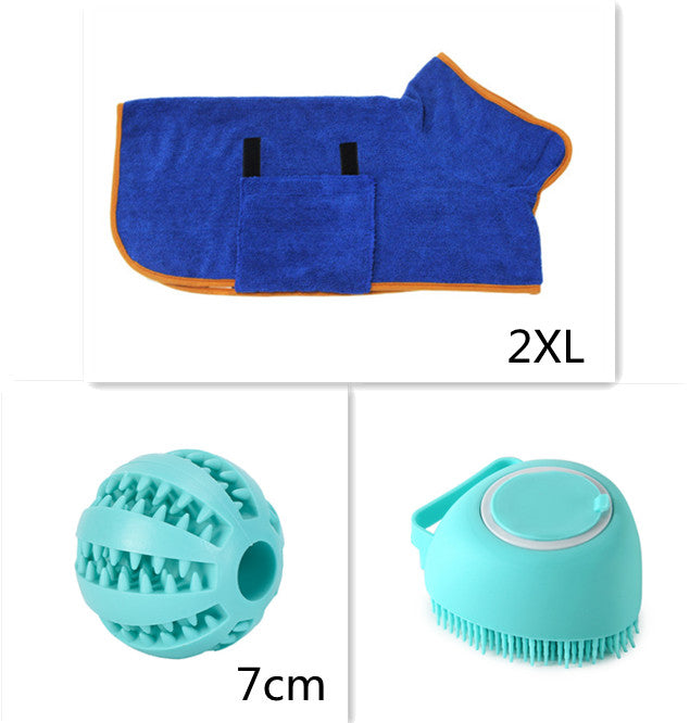 Silicone Pet Bath & Massage Grooming Brush