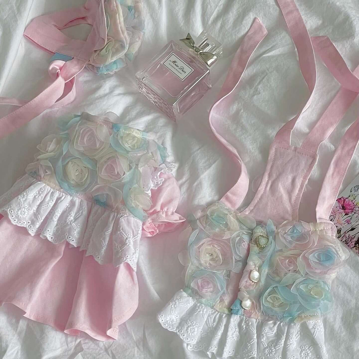embroidered princess dress for pets