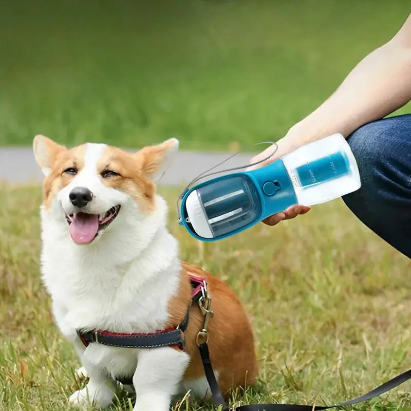 3-in-1 Portable Pet Water Bottle & Food Container