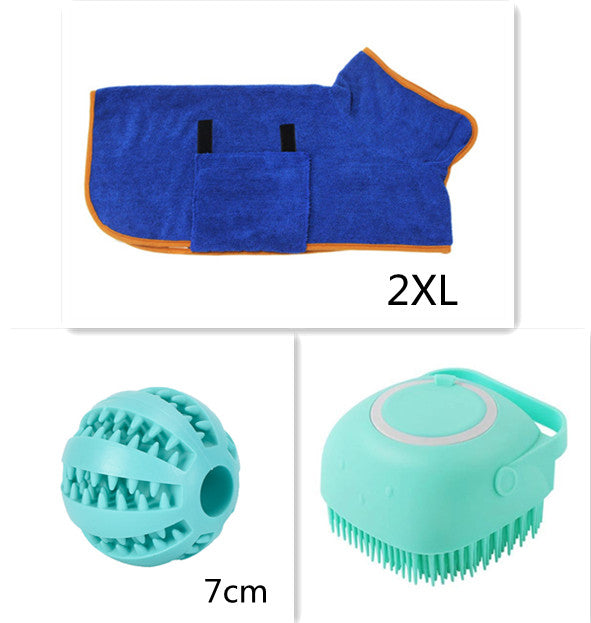 Silicone Pet Bath & Massage Grooming Brush