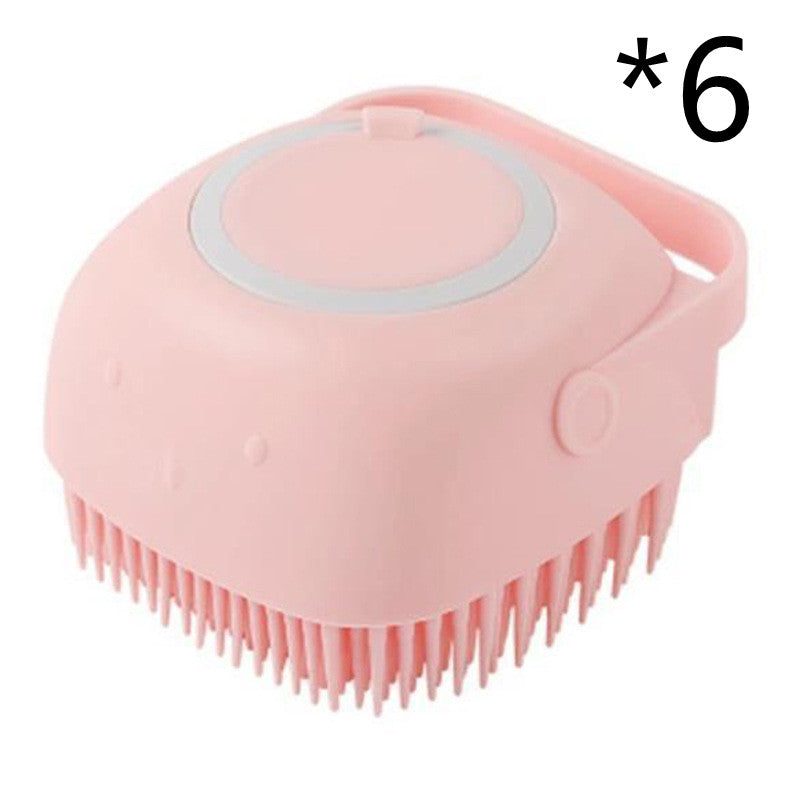 Silicone Pet Bath &amp; Massage Grooming Brush