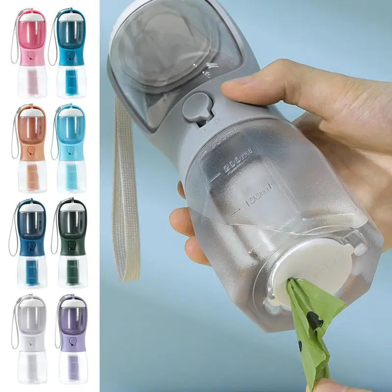 3-in-1 Portable Pet Water Bottle &amp; Food Container