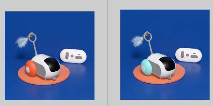 interactive cat chase car