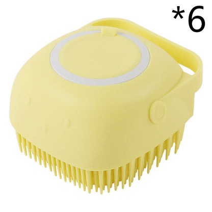 Silicone Pet Bath &amp; Massage Grooming Brush