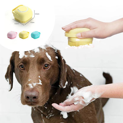 Silicone Pet Bath &amp; Massage Grooming Brush