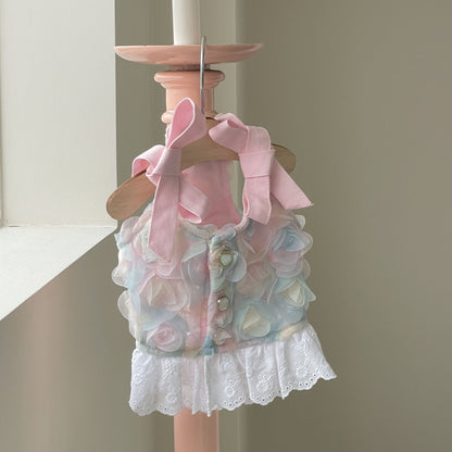 embroidered princess dress for pets