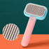 self-cleaning pet grooming brush