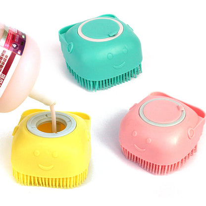 Silicone Pet Bath &amp; Massage Grooming Brush